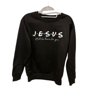 Black Graphic Sweater